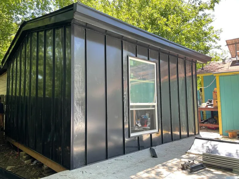 Black standing seam metal wall panels for Metal Roof Installation in Bradenton